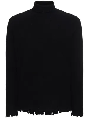 Laneus   High neck wool sweater 