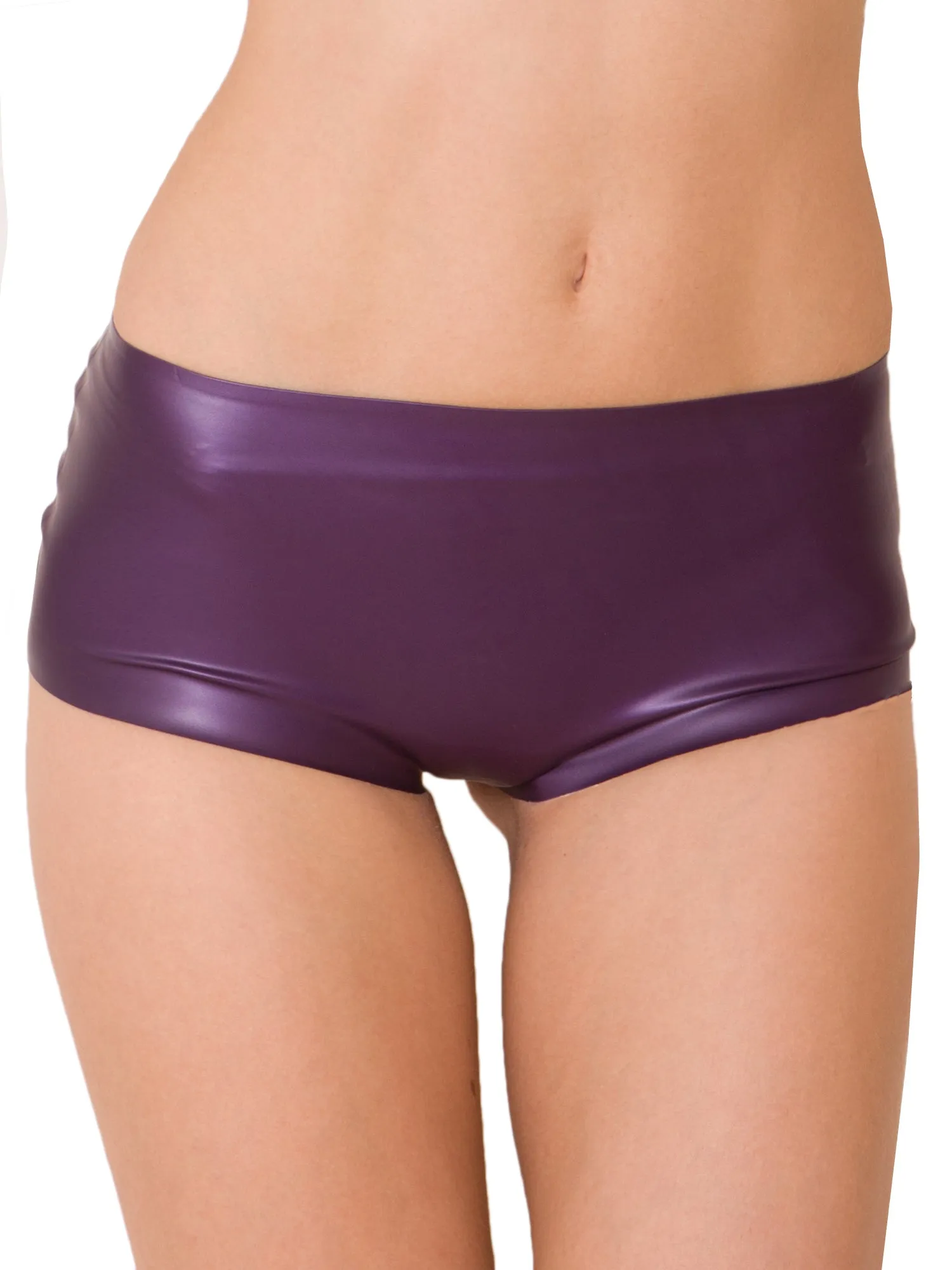 Latex Mini French Knickers in Red