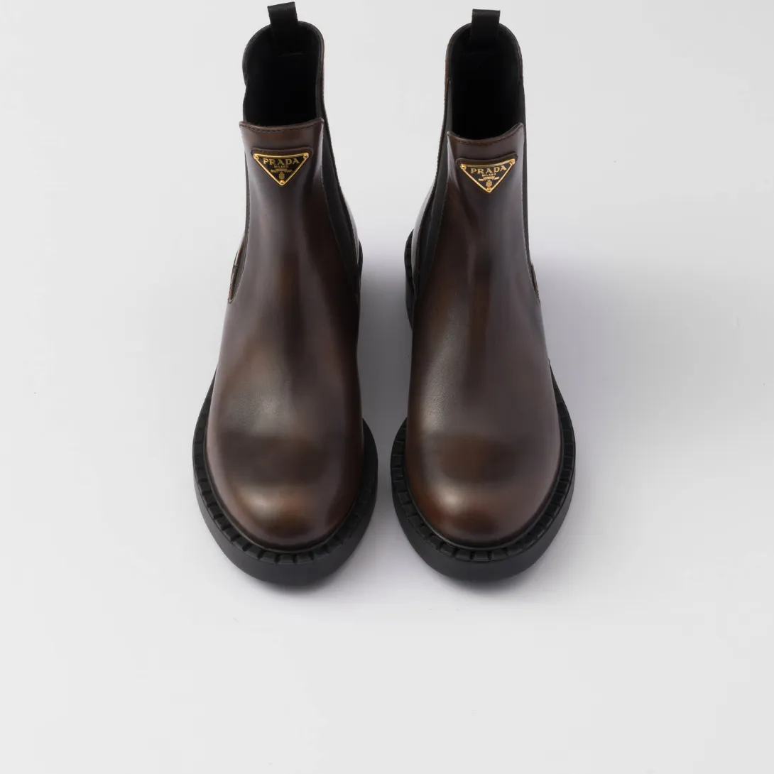 Leather Chelsea boots Dark Brown