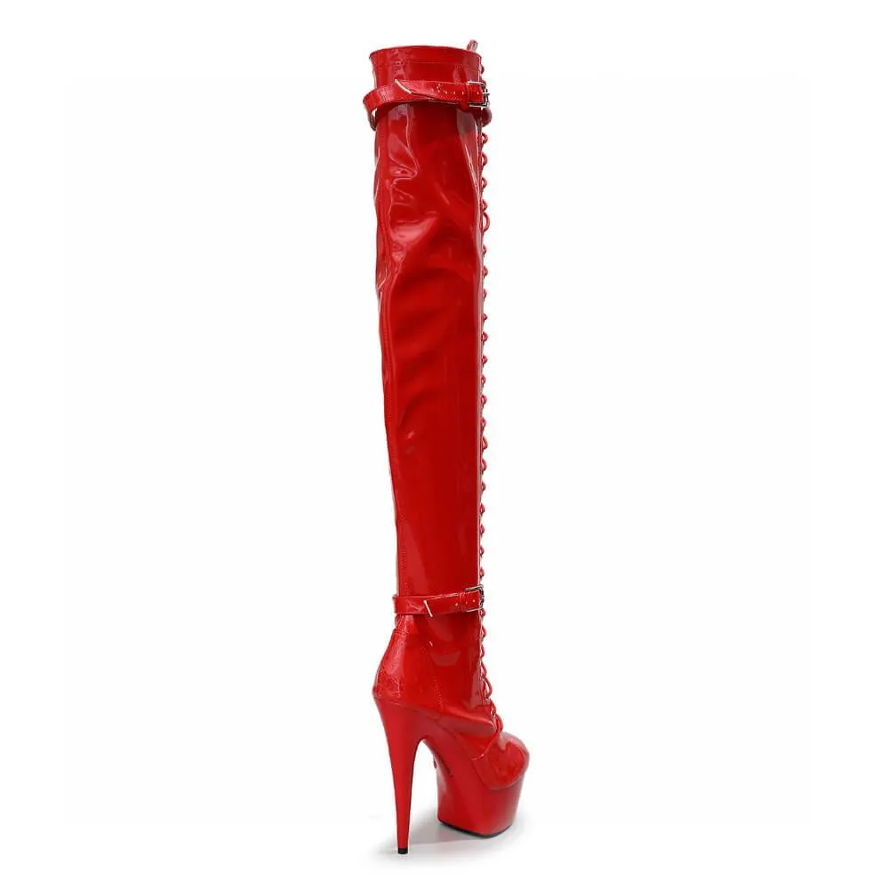 Lexx - Red Vegan Patent - Street Sole