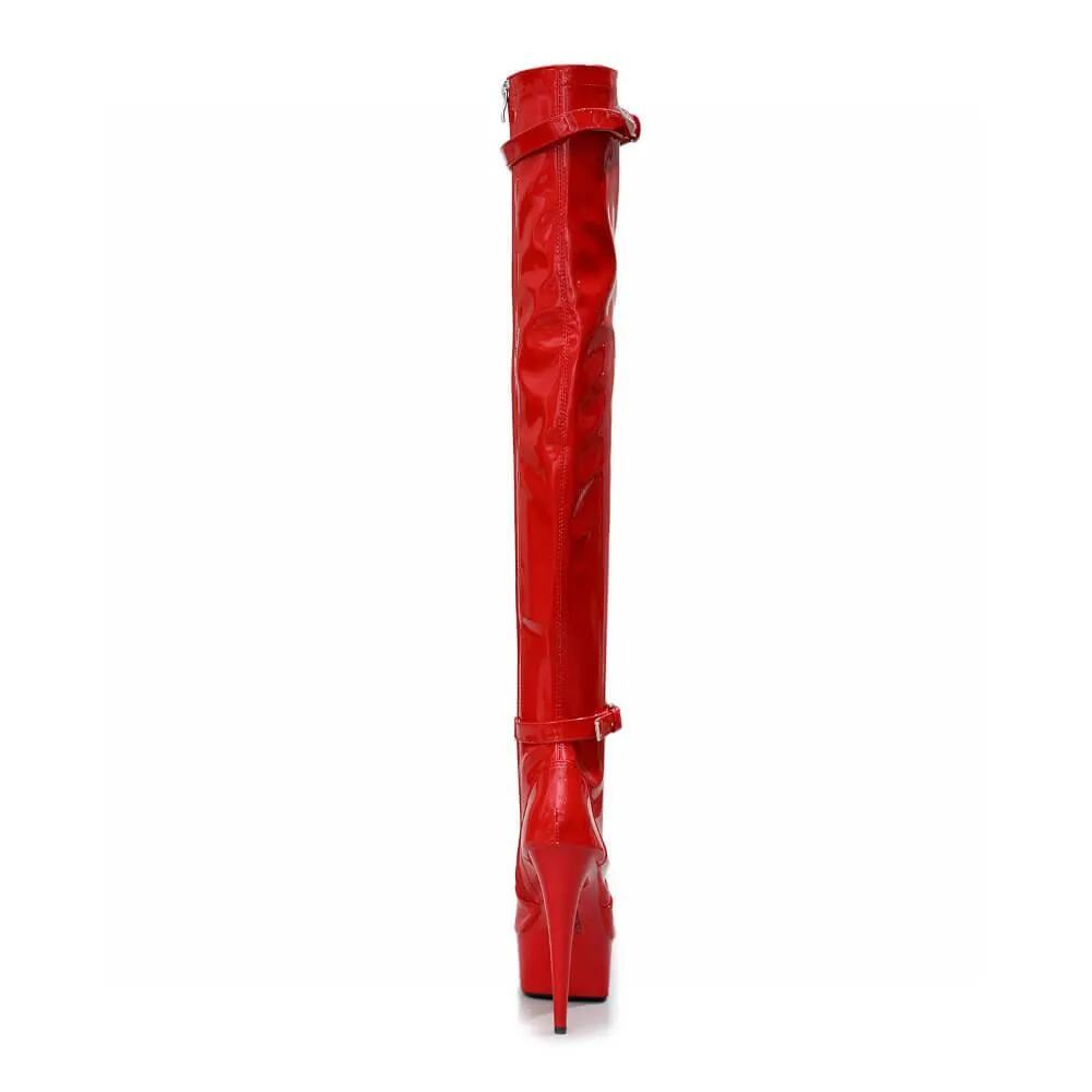 Lexx - Red Vegan Patent - Street Sole