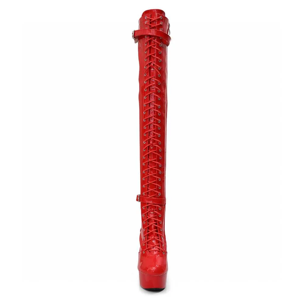 Lexx - Red Vegan Patent - Street Sole