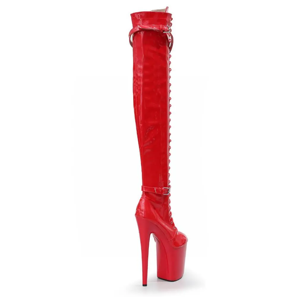 Lexx - Red Vegan Patent - Street Sole