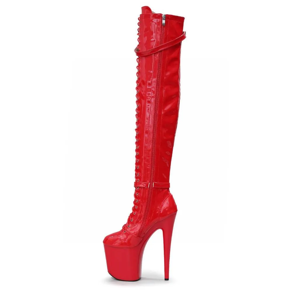 Lexx - Red Vegan Patent - Street Sole