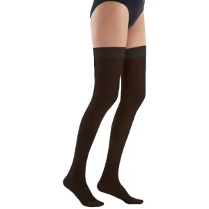 Luxor Hostess Thigh High Closed Toe Black Color 18 21Mmhg X Large Stocking 1 Pair