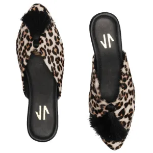 Mules Silvia Cobos Jerico Cheetah Printed