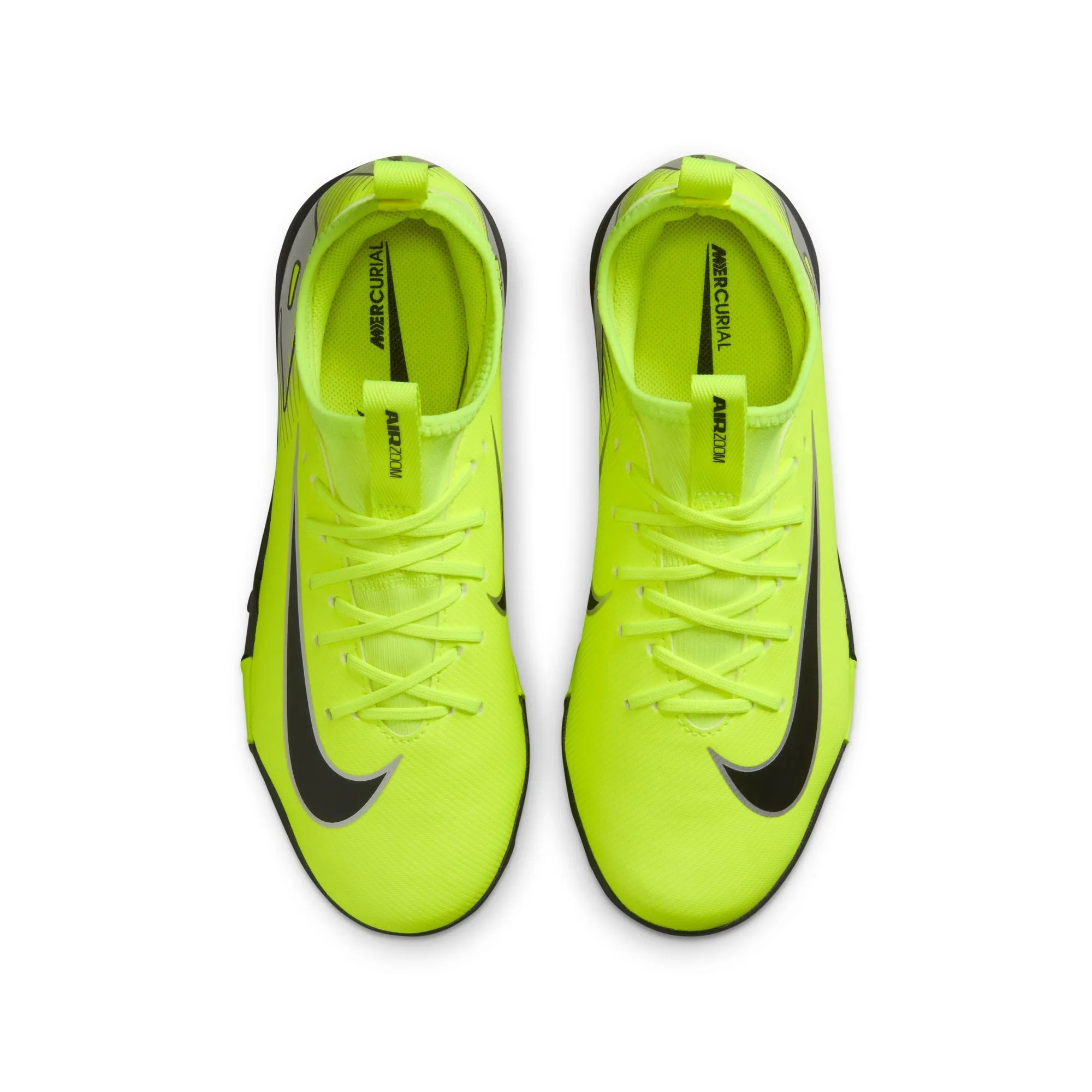 Nike Junior Zoom Mercurial Vapor 10 Academy TF Soccer Cleats - Volt/Black