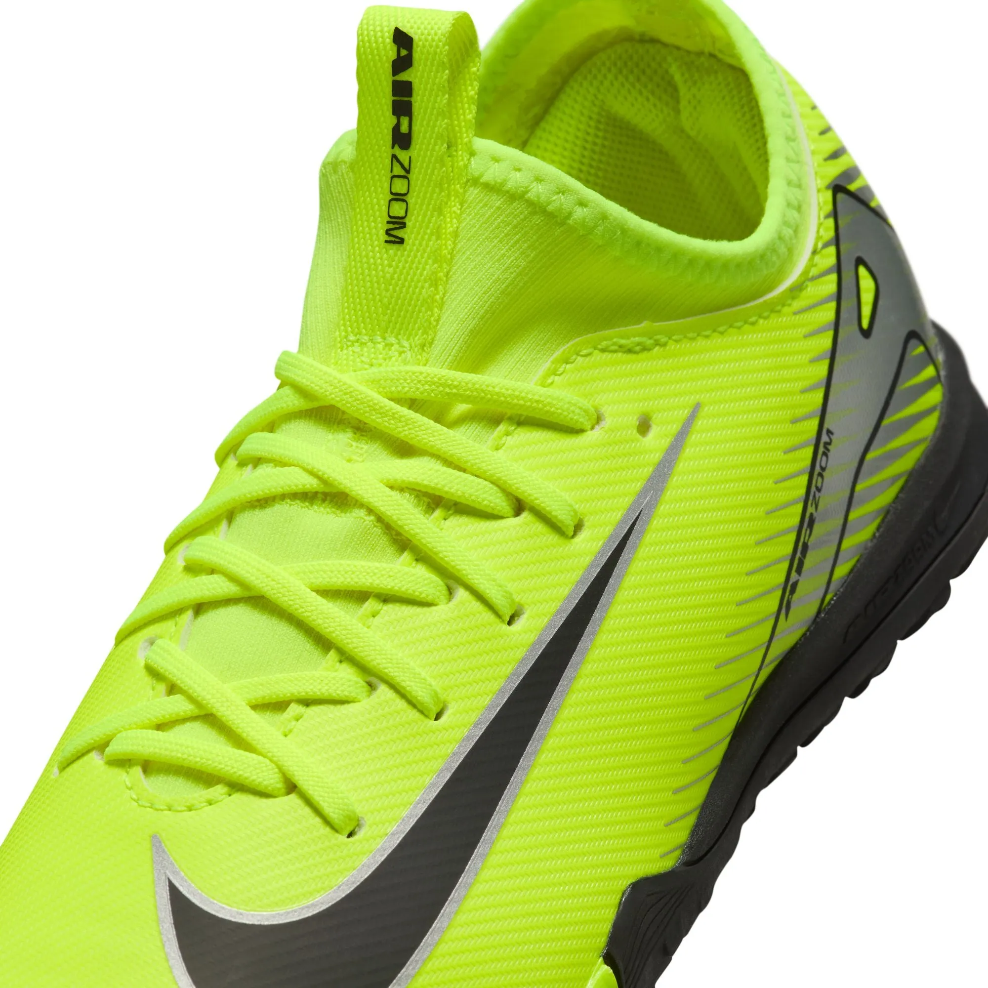 Nike Junior Zoom Mercurial Vapor 10 Academy TF Soccer Cleats - Volt/Black