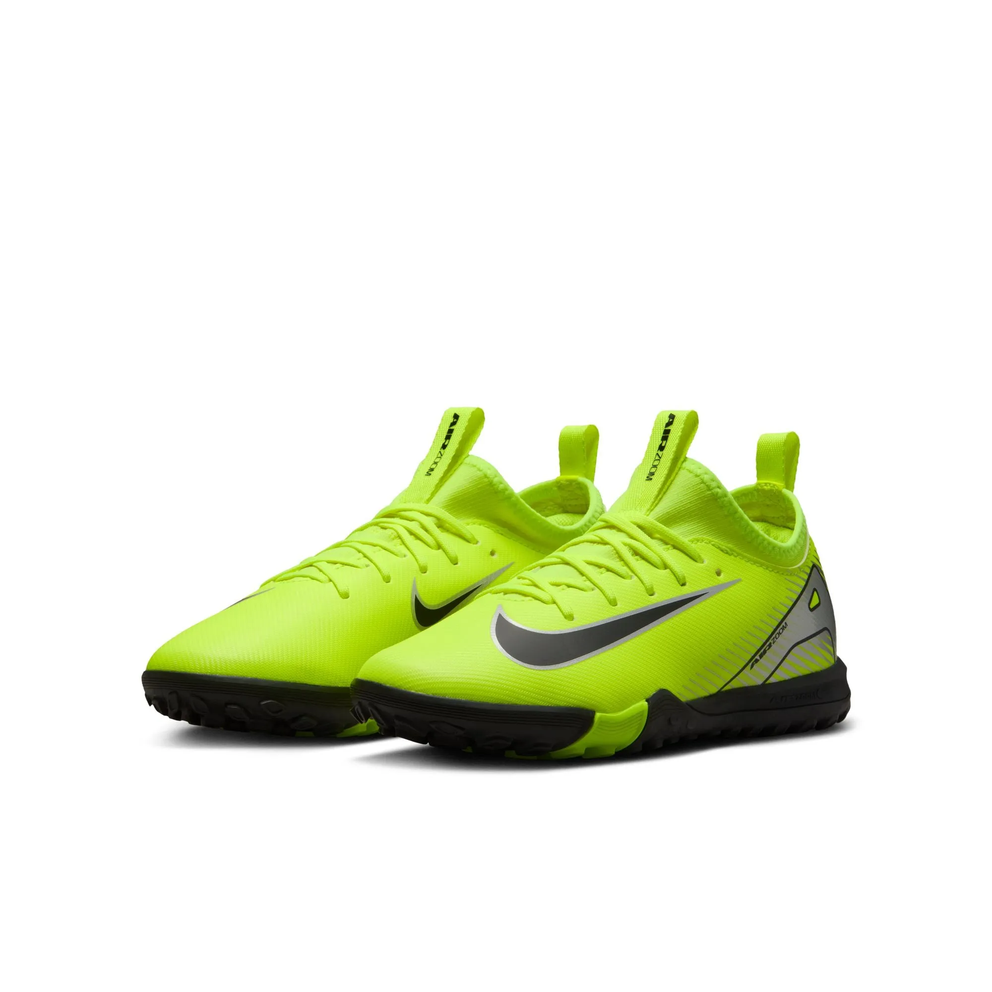 Nike Junior Zoom Mercurial Vapor 10 Academy TF Soccer Cleats - Volt/Black