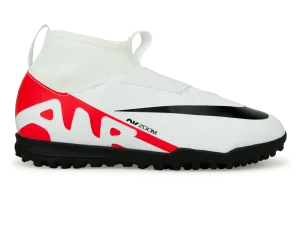 Nike Kids Zoom Mercurial Superfly 9 Academy TF White/Red