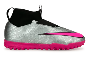 Nike Kids Zoom Mercurial Superfly 9 Academy XXV TF Silver/Black