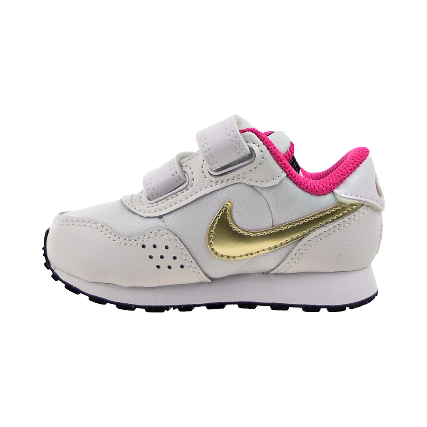 Nike MD Valiant (TD) Toddler's Shoes White-Black-Metallic Pewter