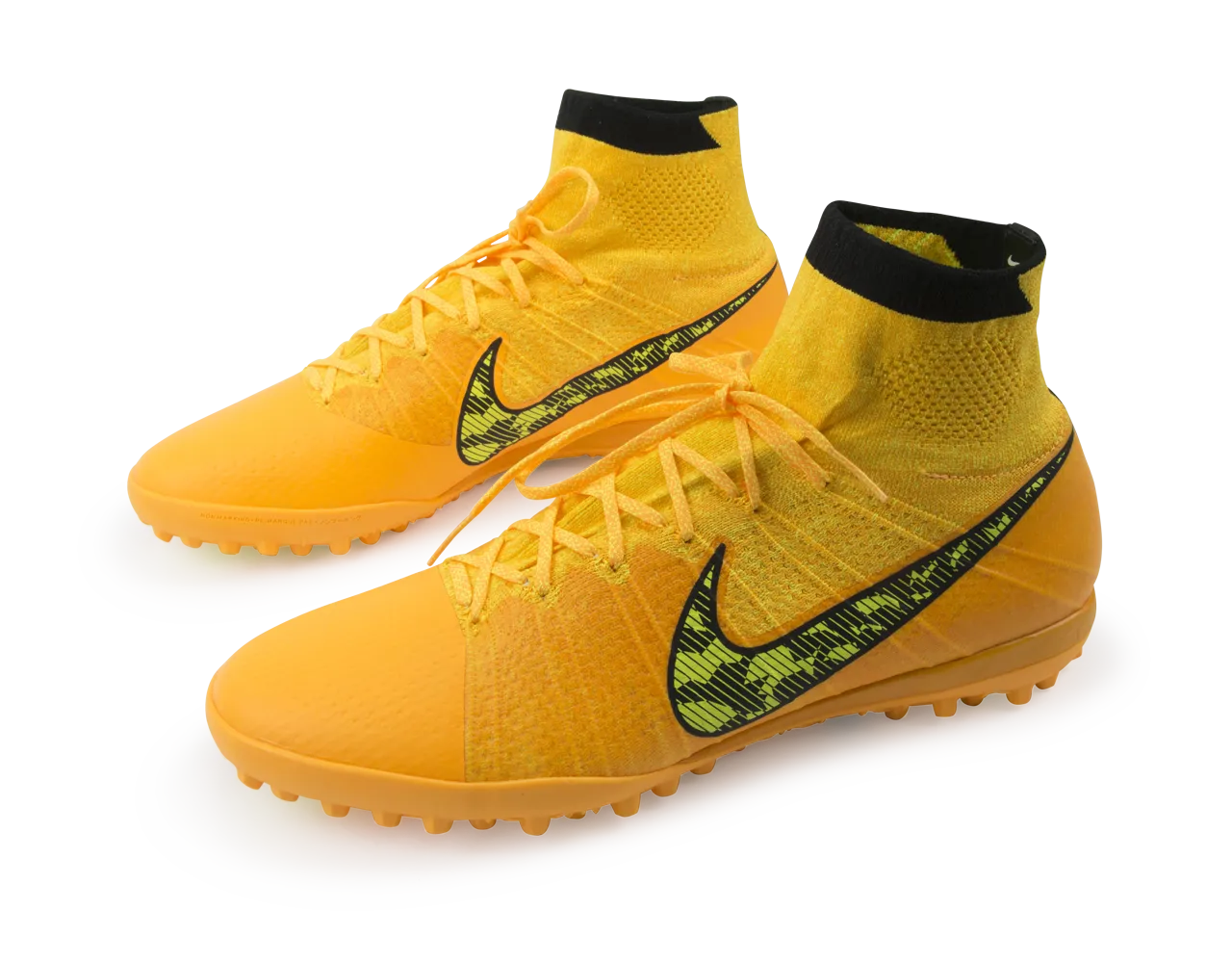 Nike Men's Elastico Superfly Turf Soccer Shoes Laser Orange/Black/Tour Yellow