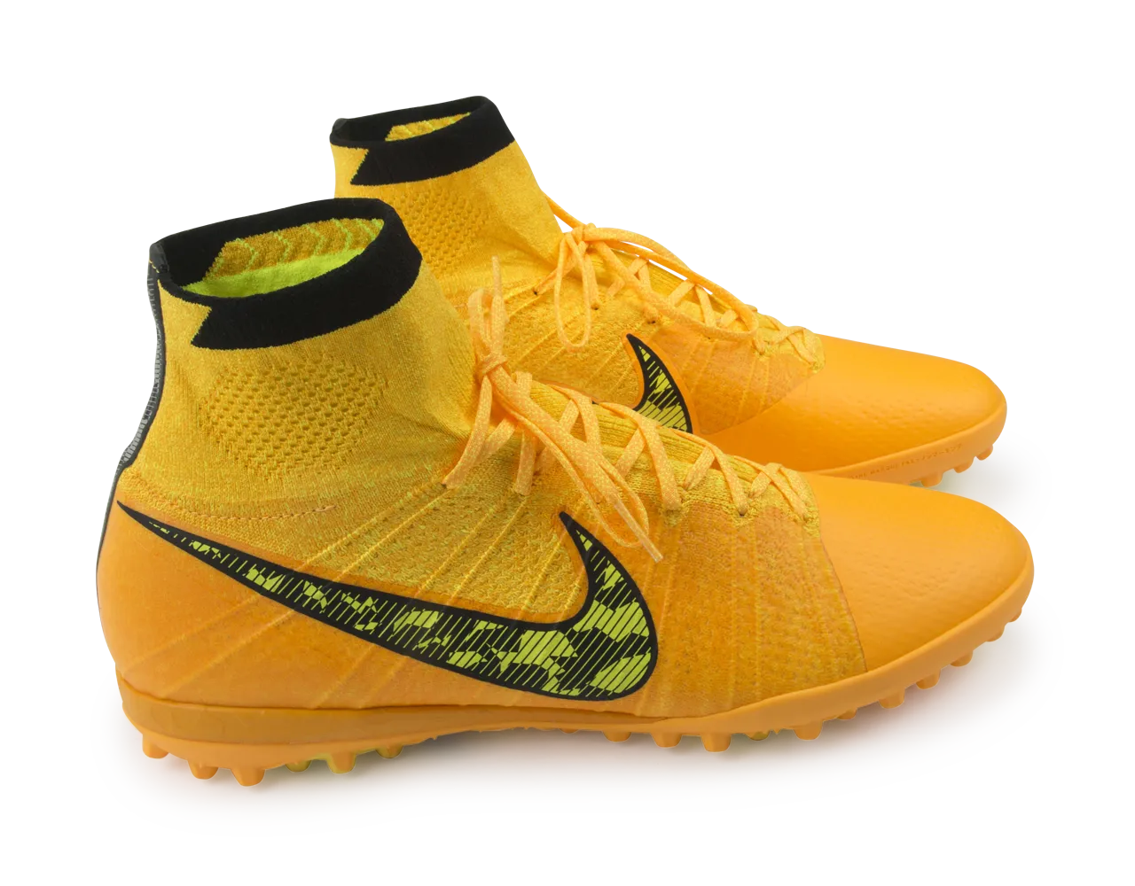 Nike Men's Elastico Superfly Turf Soccer Shoes Laser Orange/Black/Tour Yellow