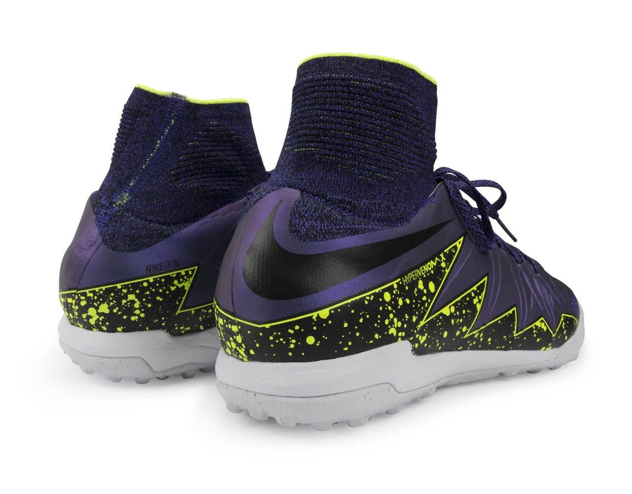 Nike Men's HypervenomX Proximo Turf Soccer Shoes Hyper Grape/Black/Volt