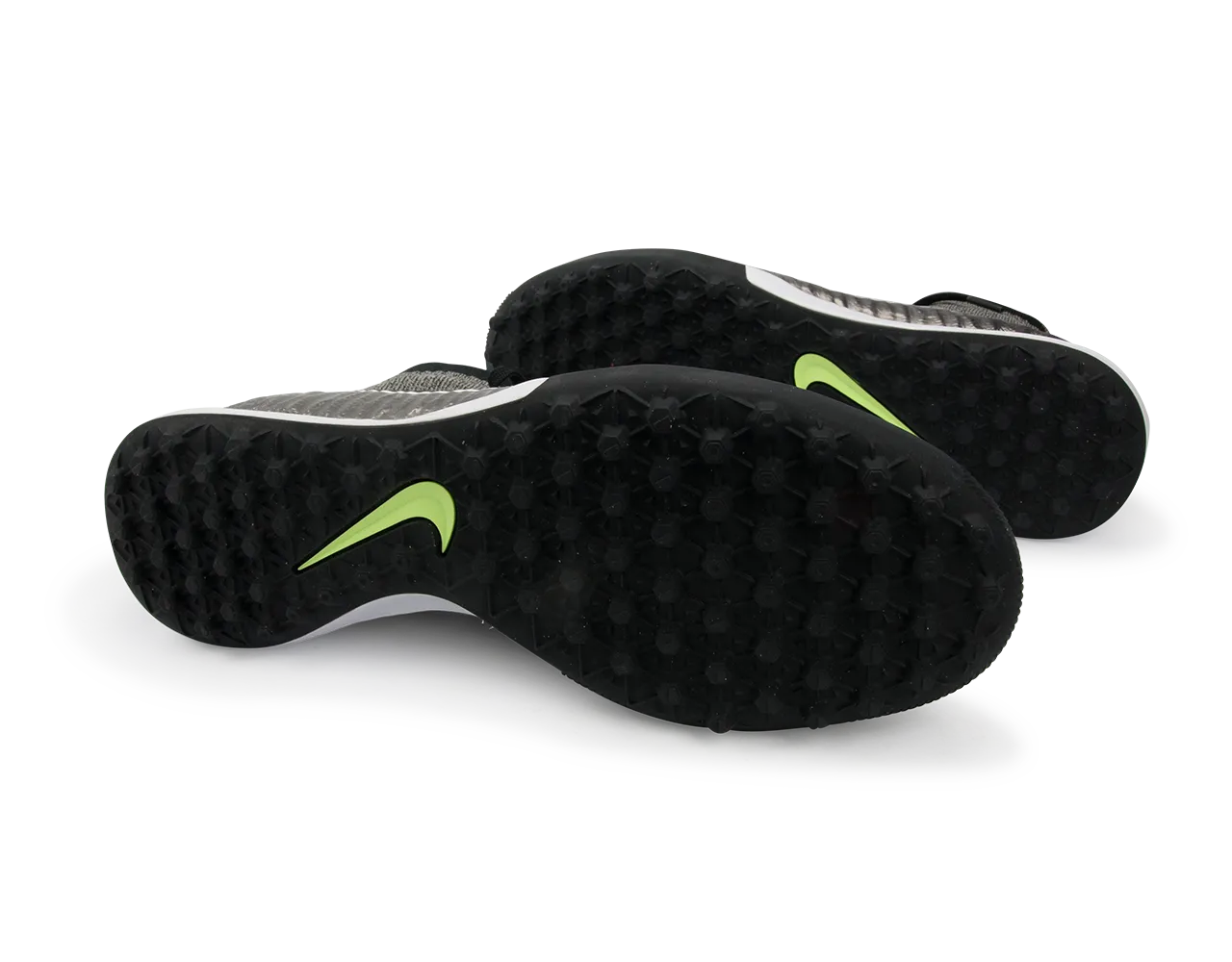 Nike Men's MagistaX Proximo Turf Soccer Shoes Metallic Pewter/Ghost Green/Black