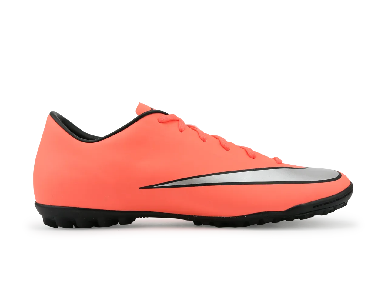 Nike Men's Mercurial Victory V Turf Soccer Shoes Bright Mango/Metallic Slivr/Hyper Turqoise