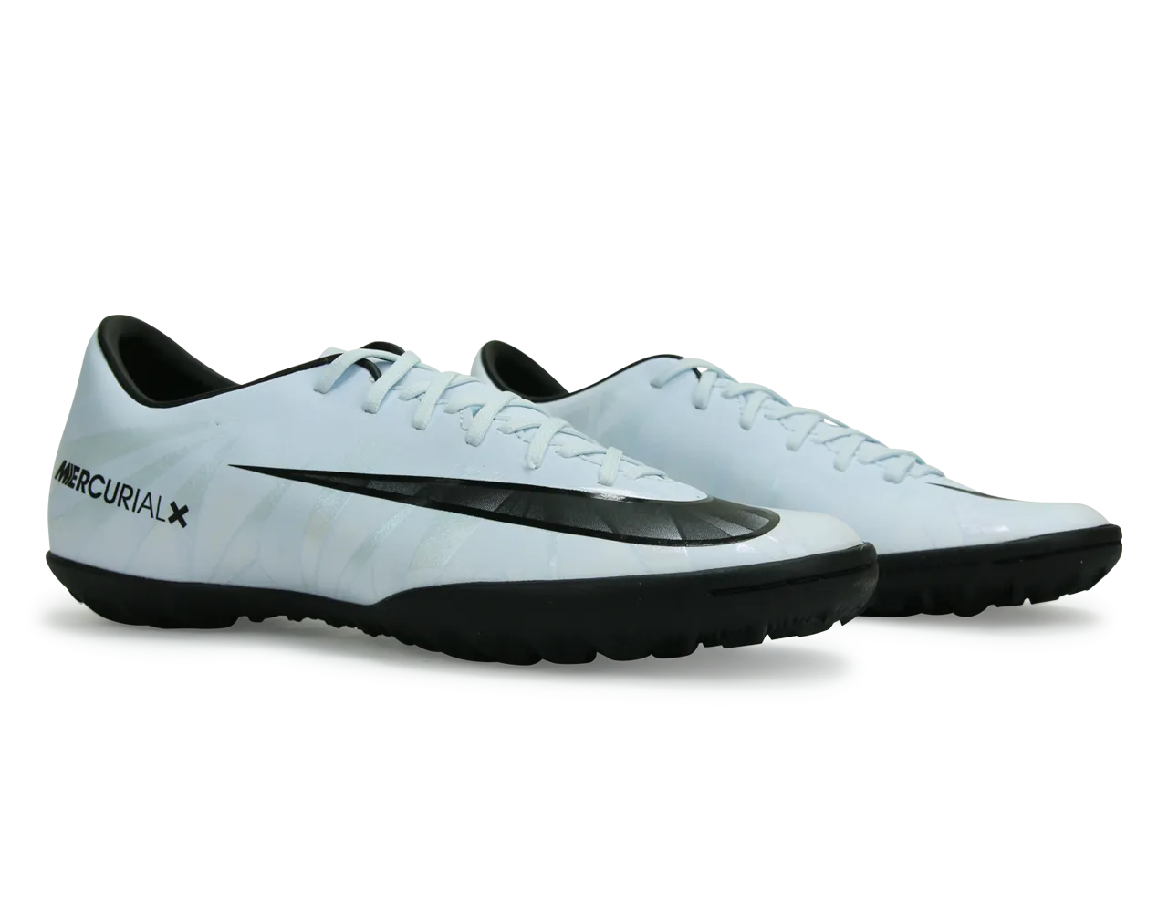 Nike Men's Mercurial Victory VI CR7 Turf Soccer Shoes Blue Tint/Black/White