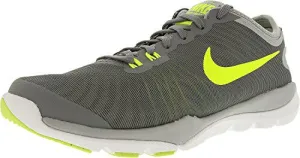Nike Women's Flex Supreme Tr 4 Cool Grey/Volt-Wolf Grey-Pure Platinum Ankle-High Cross Trainer Shoe - 8W