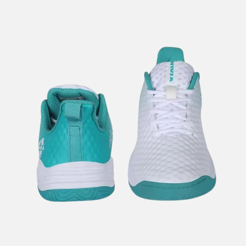 Nivia Powersmash Tennis Shoes -White/Turquoise