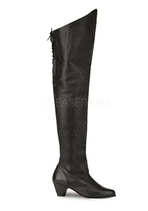 Pig Leather Thigh High Boots