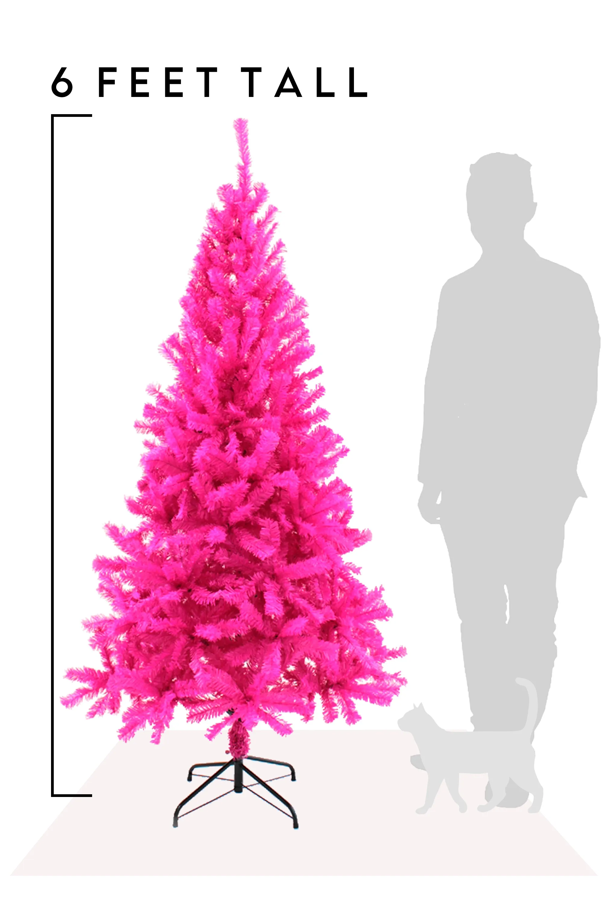 Pink Canadian Pine Christmas Tree