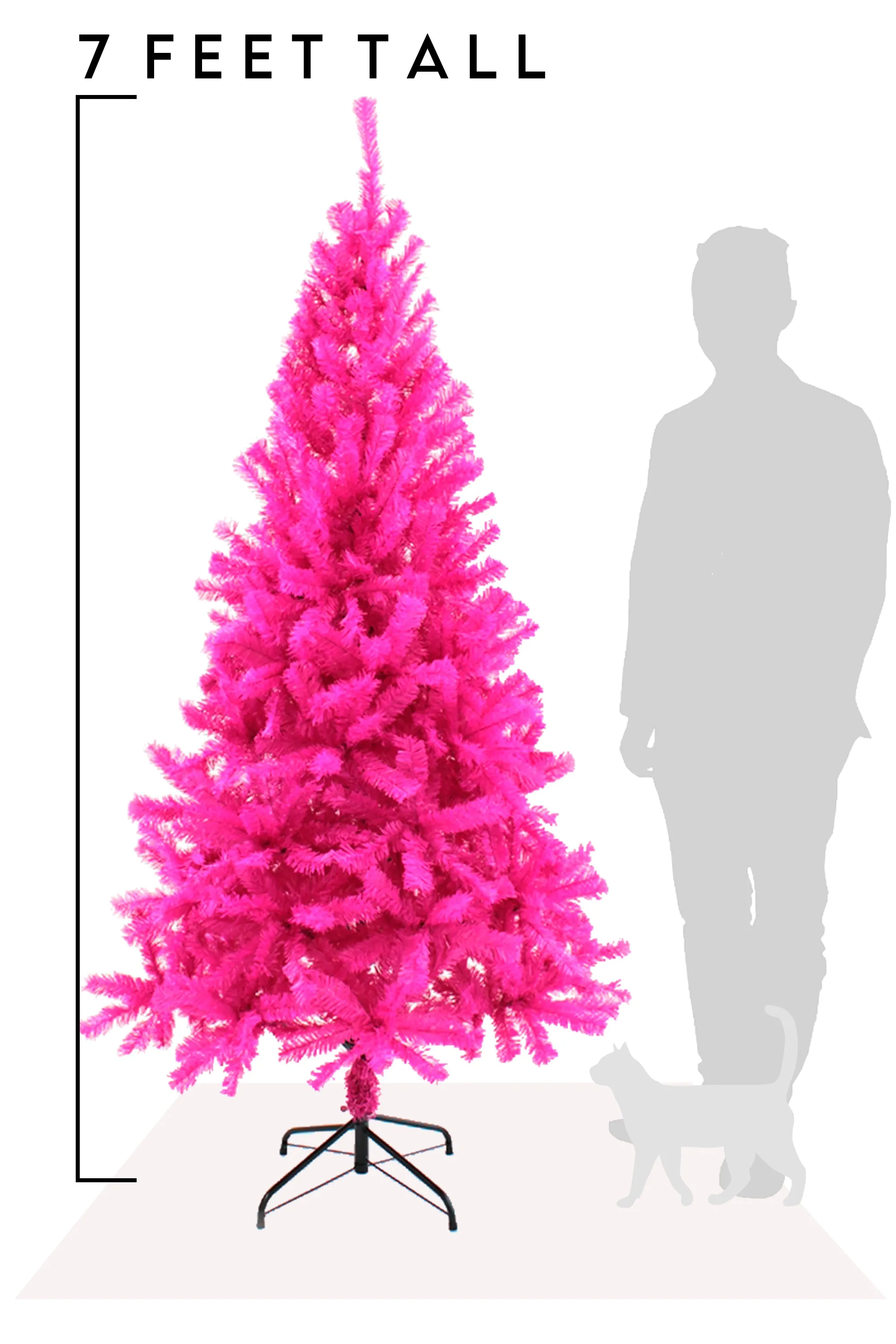 Pink Canadian Pine Christmas Tree