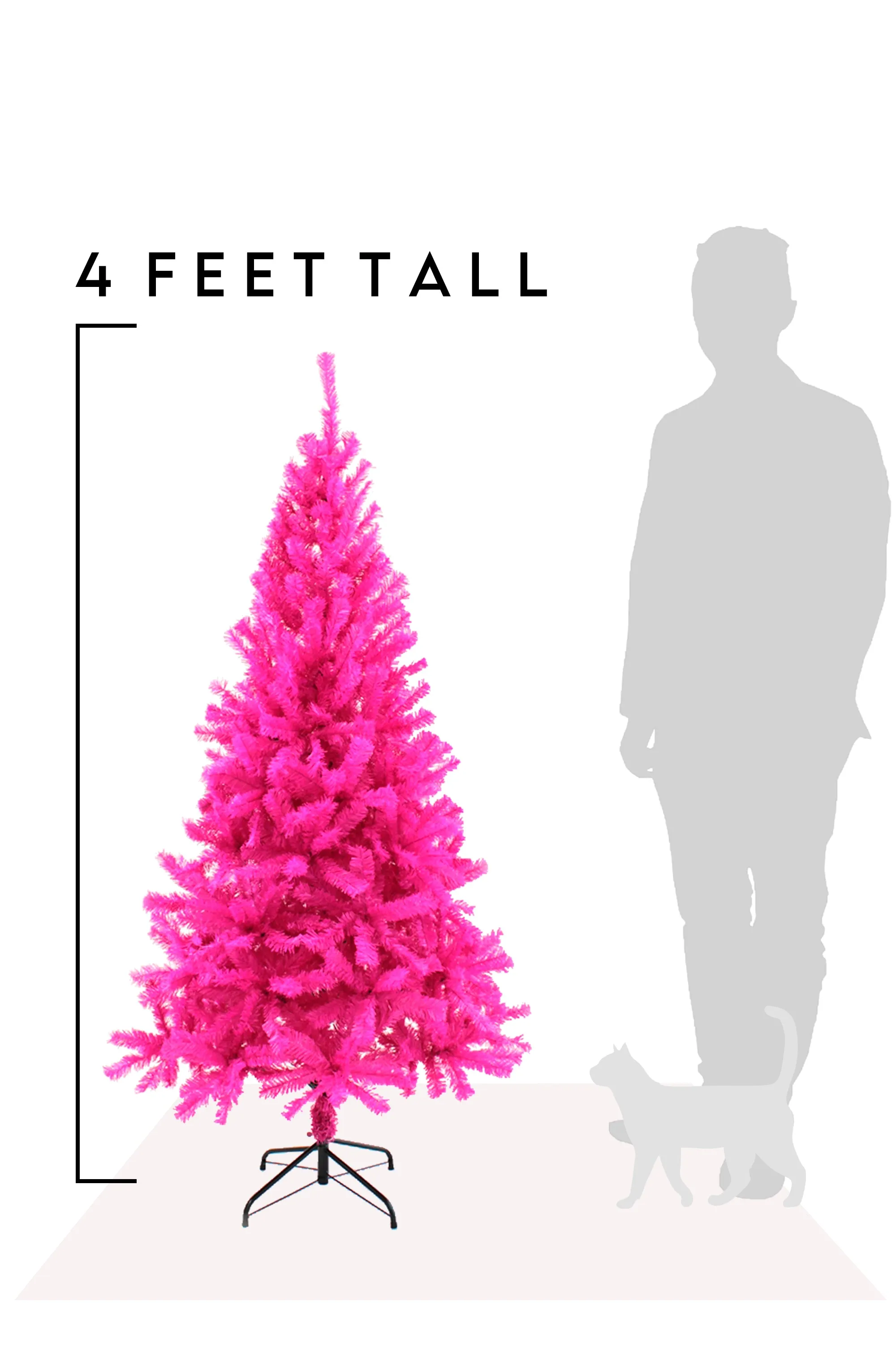 Pink Canadian Pine Christmas Tree