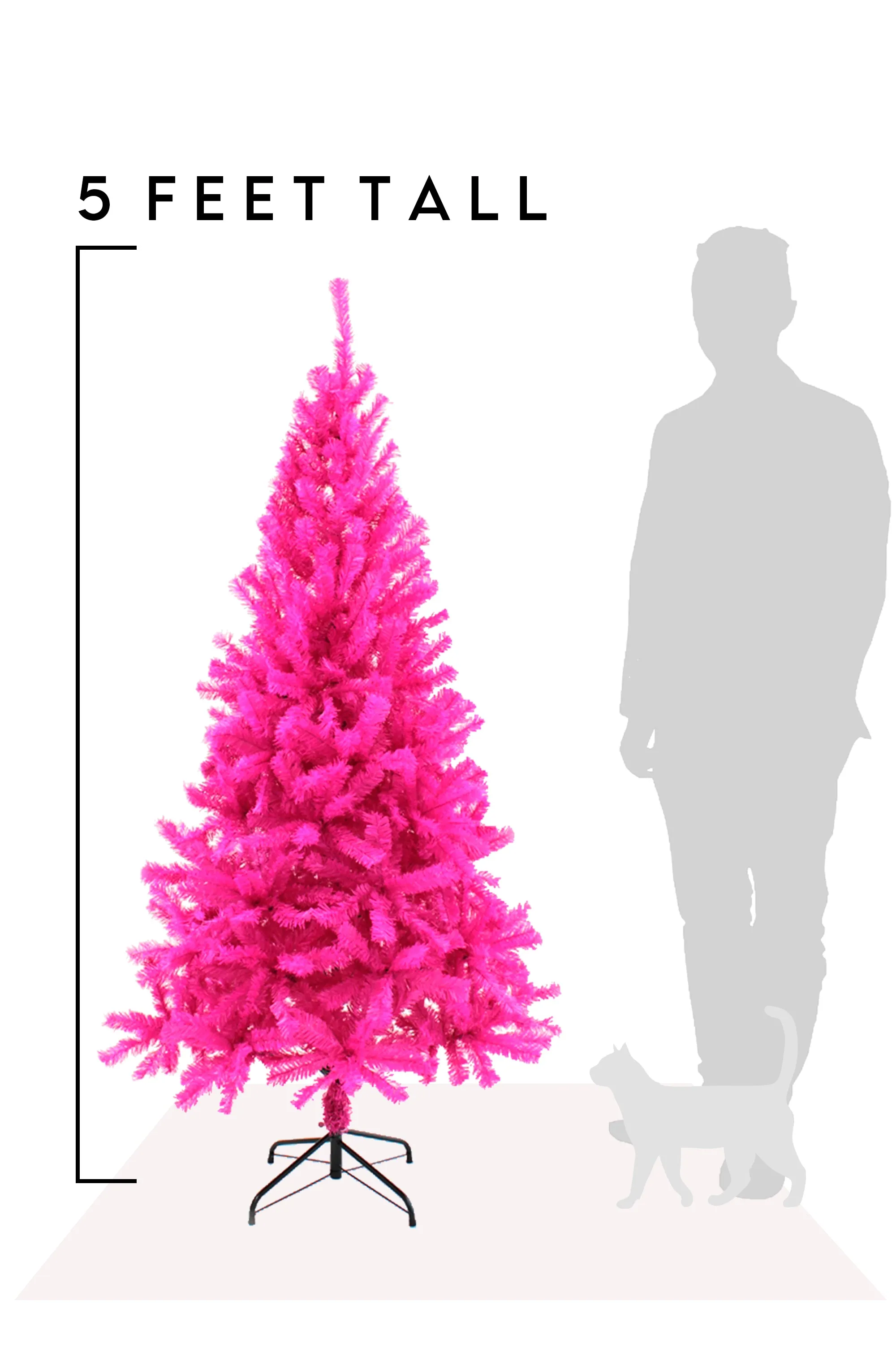 Pink Canadian Pine Christmas Tree