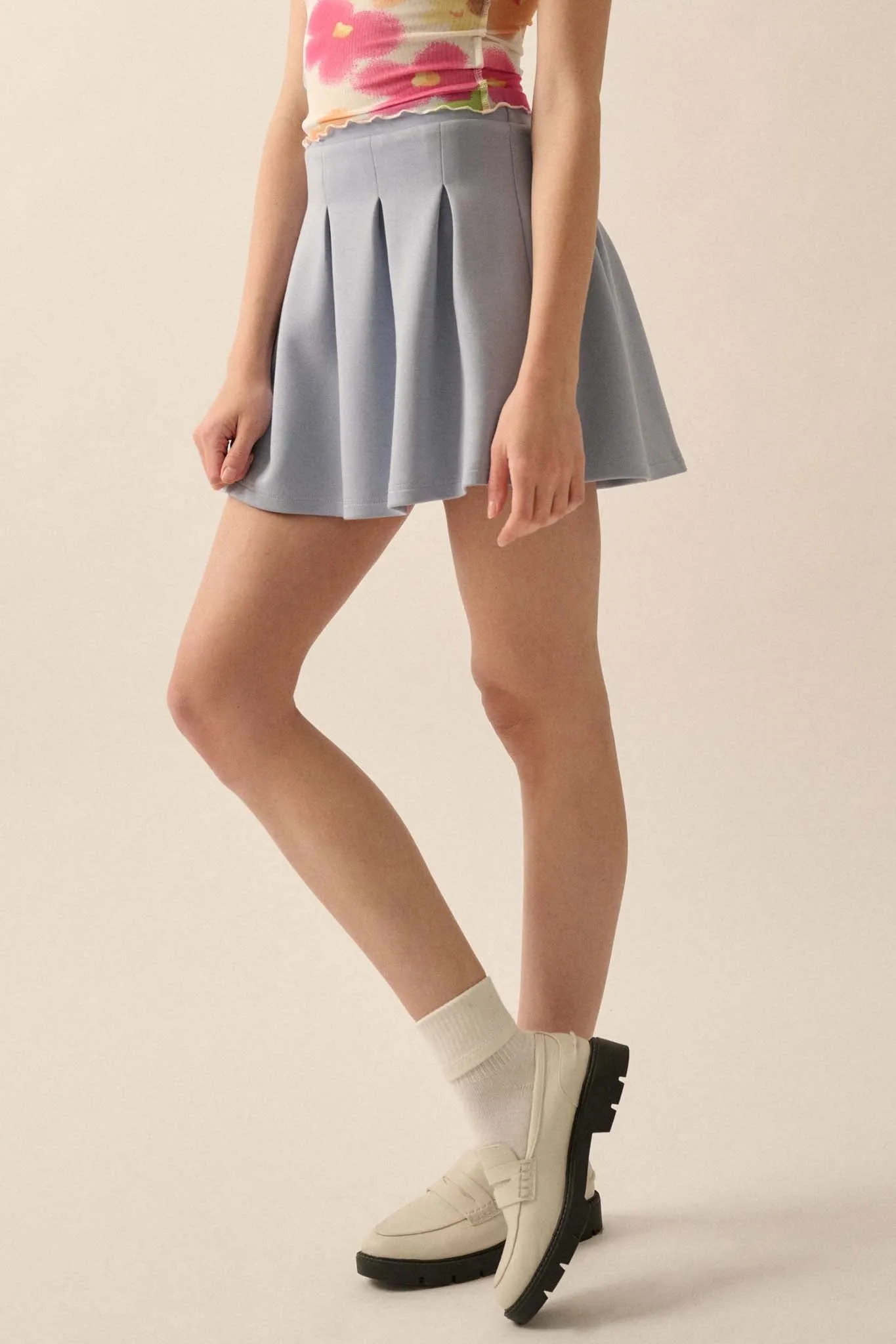 Premium Scuba Pleated Tennis Skort