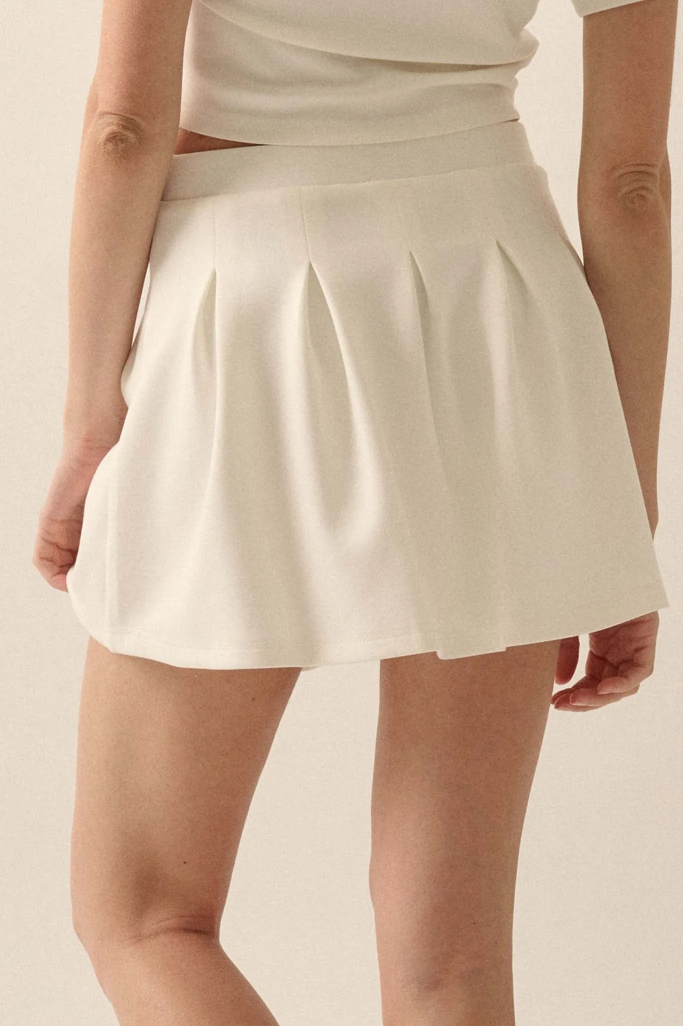 Premium Scuba Pleated Tennis Skort