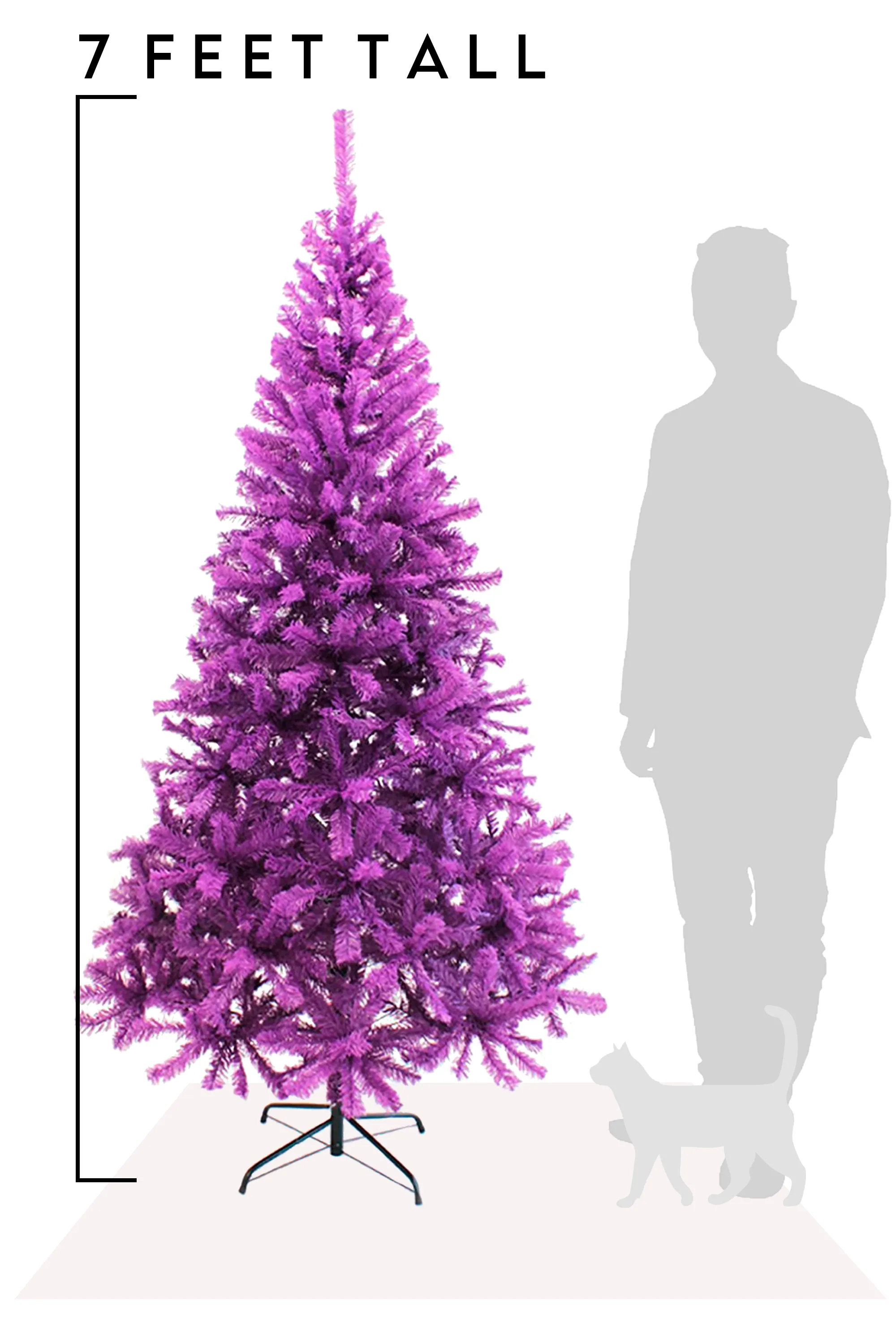 Purple Canadian Pine Halloween Tree