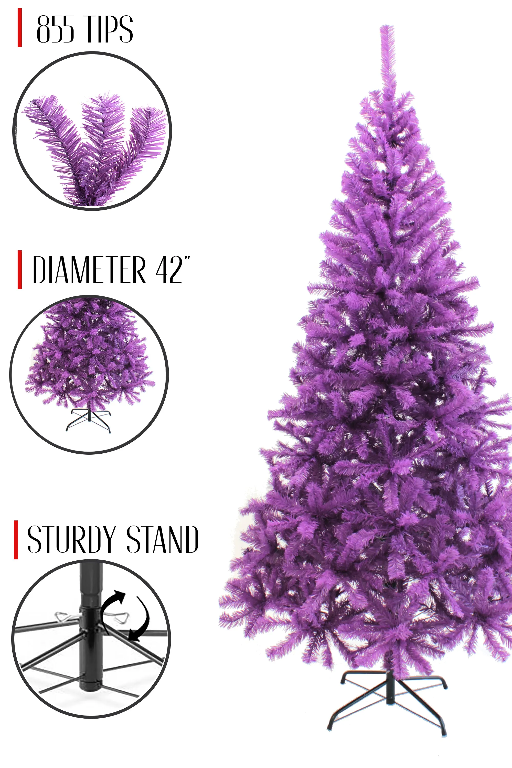 Purple Canadian Pine Halloween Tree
