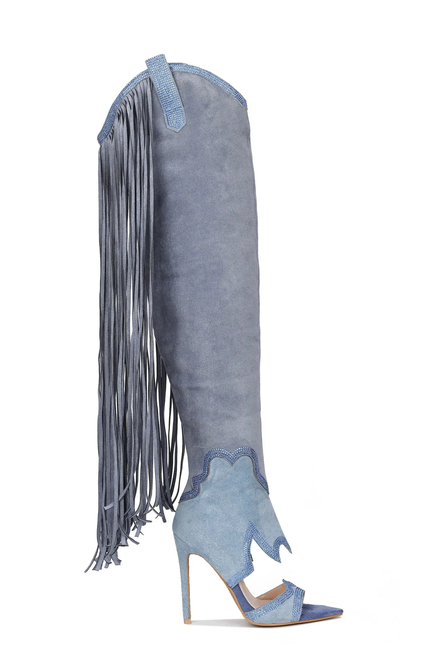 Puss In Boots Thigh High Tassel Boots