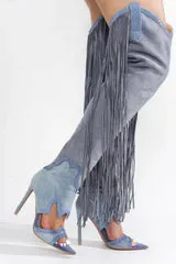 Puss In Boots Thigh High Tassel Boots