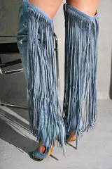 Puss In Boots Thigh High Tassel Boots