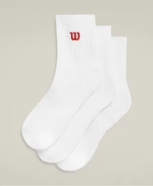 Quarter Top Socks 3-Pack - Bright White