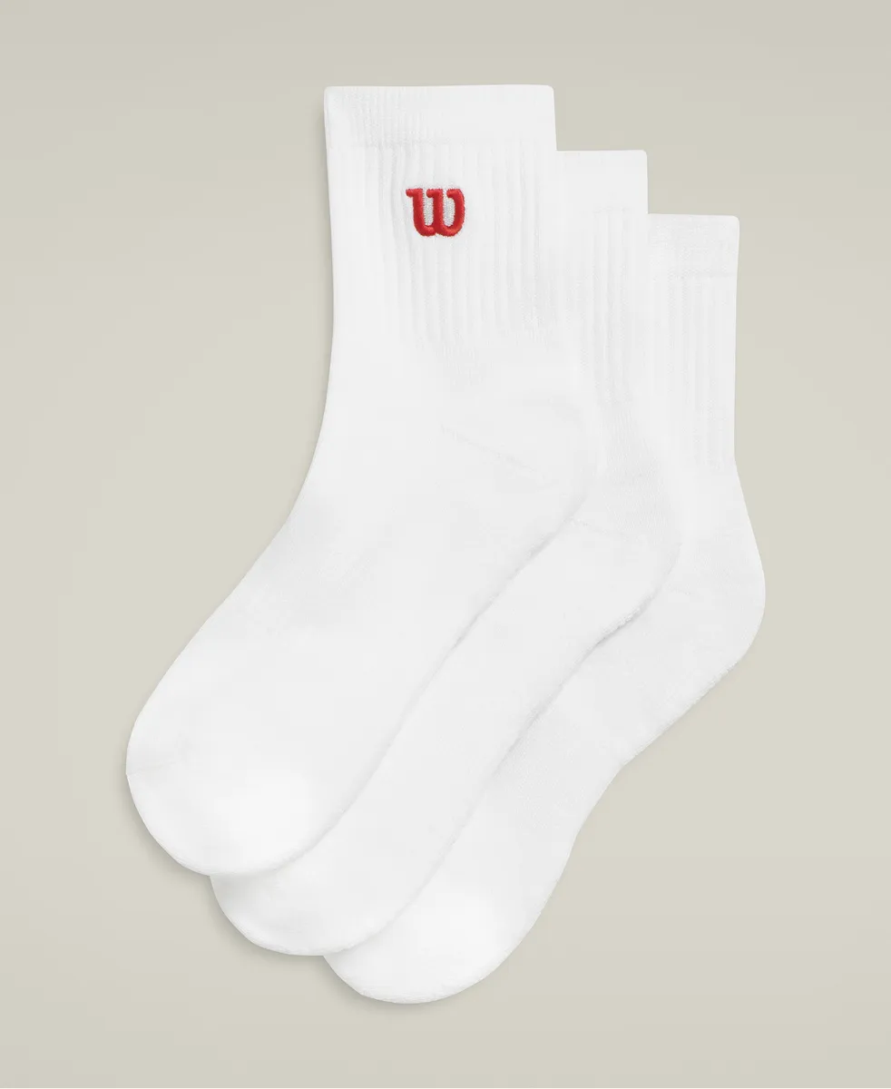 Quarter Top Socks 3-Pack - Bright White