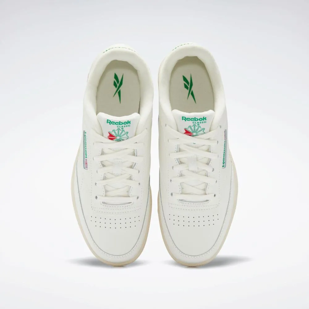 Reebok Footwear Kids Club C Shoes - Grade School CHALK/CHALK/GLEGRN