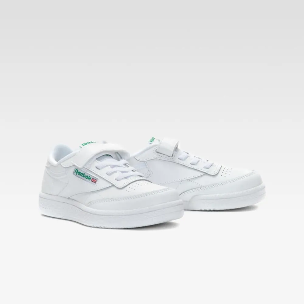 Reebok Footwear Kids Club C Shoes - Preschool WHITE/GLEN GREEN