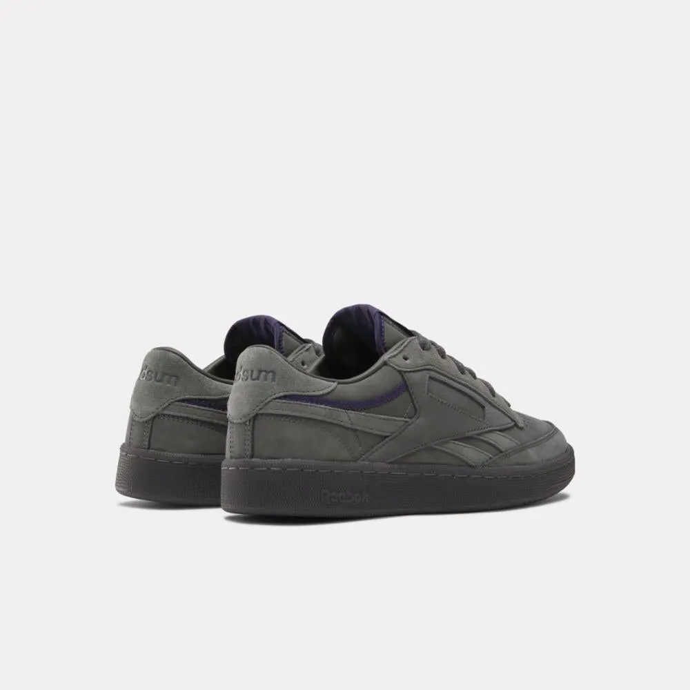 Reebok Footwear Men Reebok x Adsum Club C Revenge Shoes ESSGRY/PURGRY/CBLACK