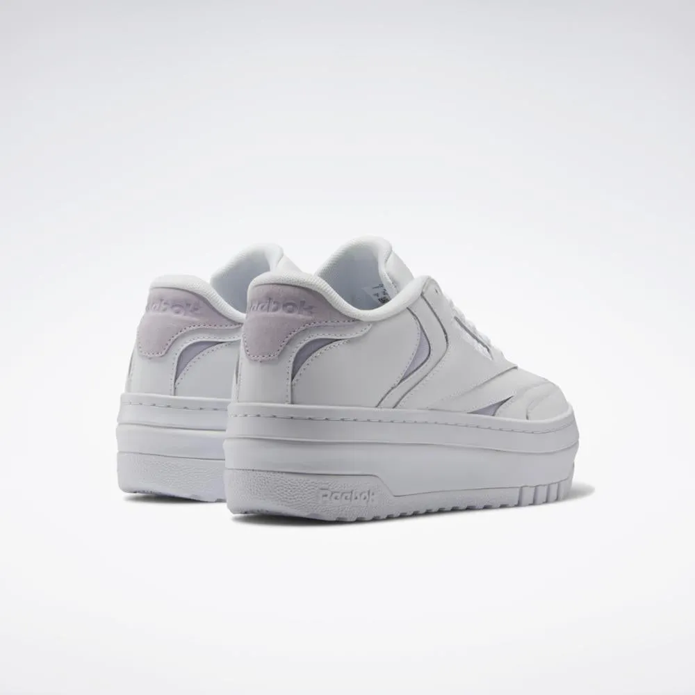 Reebok Footwear Women Club C Extra Shoes FTWWHT/LUMLIL/FTWWHT