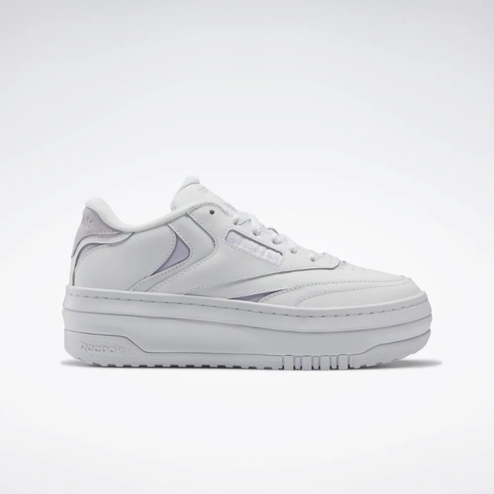 Reebok Footwear Women Club C Extra Shoes FTWWHT/LUMLIL/FTWWHT