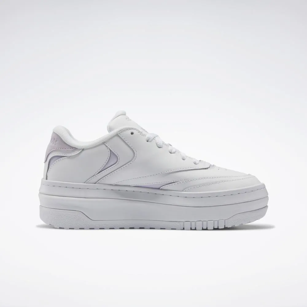 Reebok Footwear Women Club C Extra Shoes FTWWHT/LUMLIL/FTWWHT