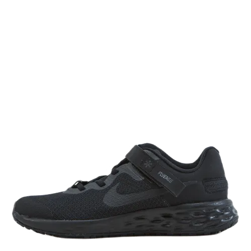 Revolution 6 FlyEase Little Kids' Shoe BLACK/BLACK-DK SMOKE GREY