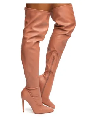 Rose Thigh High Heel Boots Gisele-7 by Liliana
