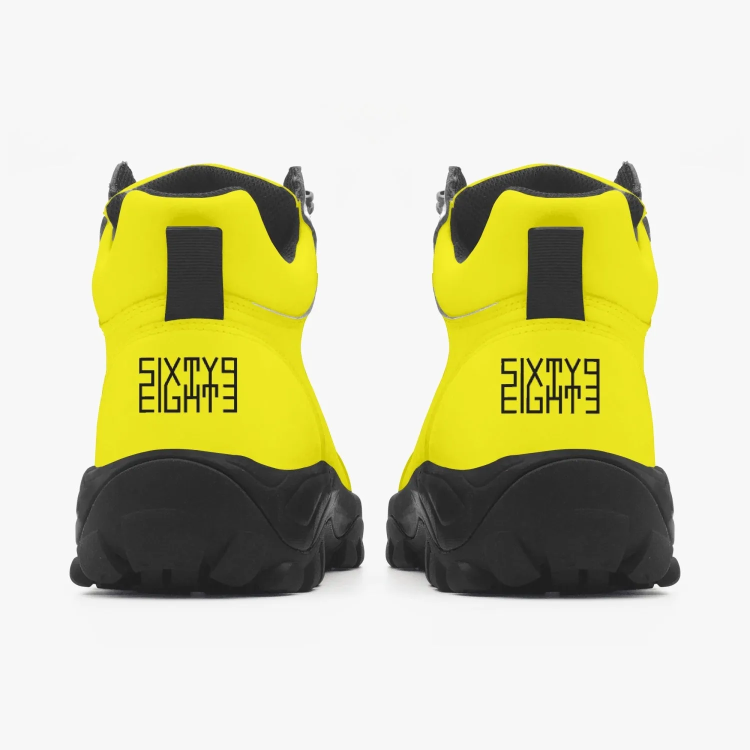 Sixty Eight 93 Logo Black Lemonade High Top Boots