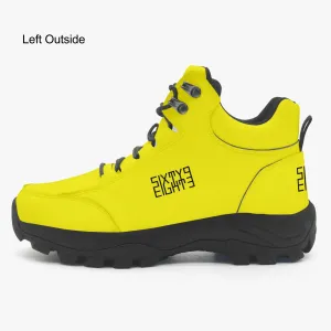 Sixty Eight 93 Logo Black Lemonade High Top Boots