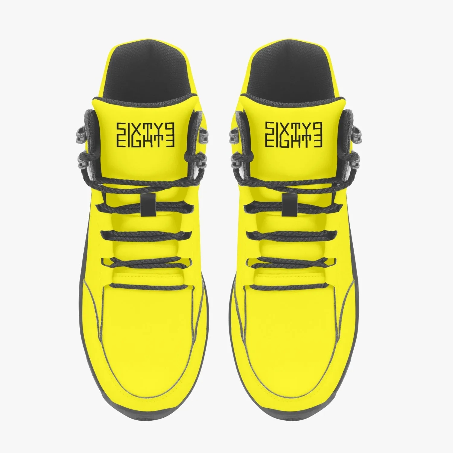 Sixty Eight 93 Logo Black Lemonade High Top Boots