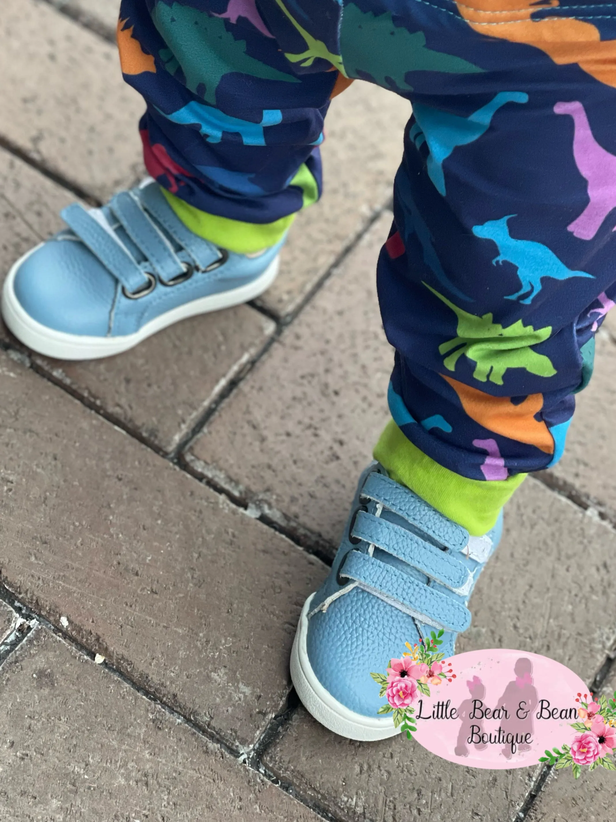 Solid Blue Tennis Shoes